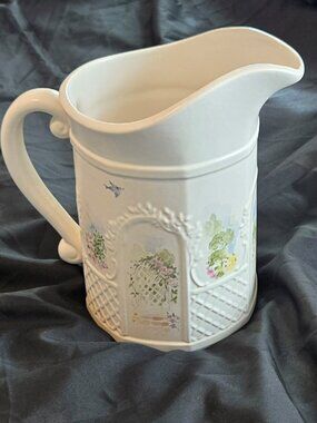 PFALZGRAFF "Cape May" Large Ceramic Stoneware Pitcher (Rare from the early 90s)